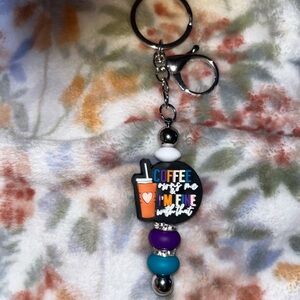 Colorful Coffee Keychain